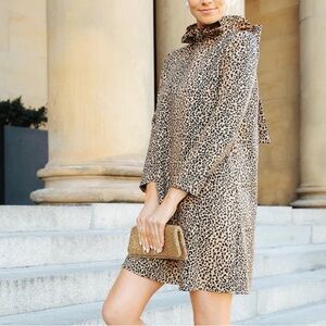 Tuckernuck Leopard Print Long Sleeve Dress